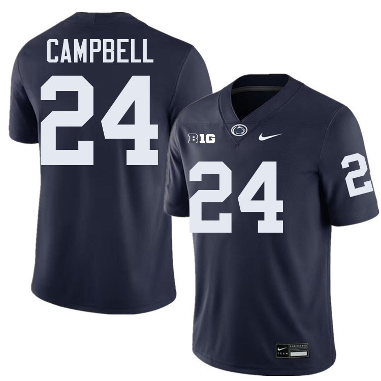 Amare Campbell Penn State Jersey,PSU Nittany Lions #24 Amare Campbell Football Uniforms-Navy